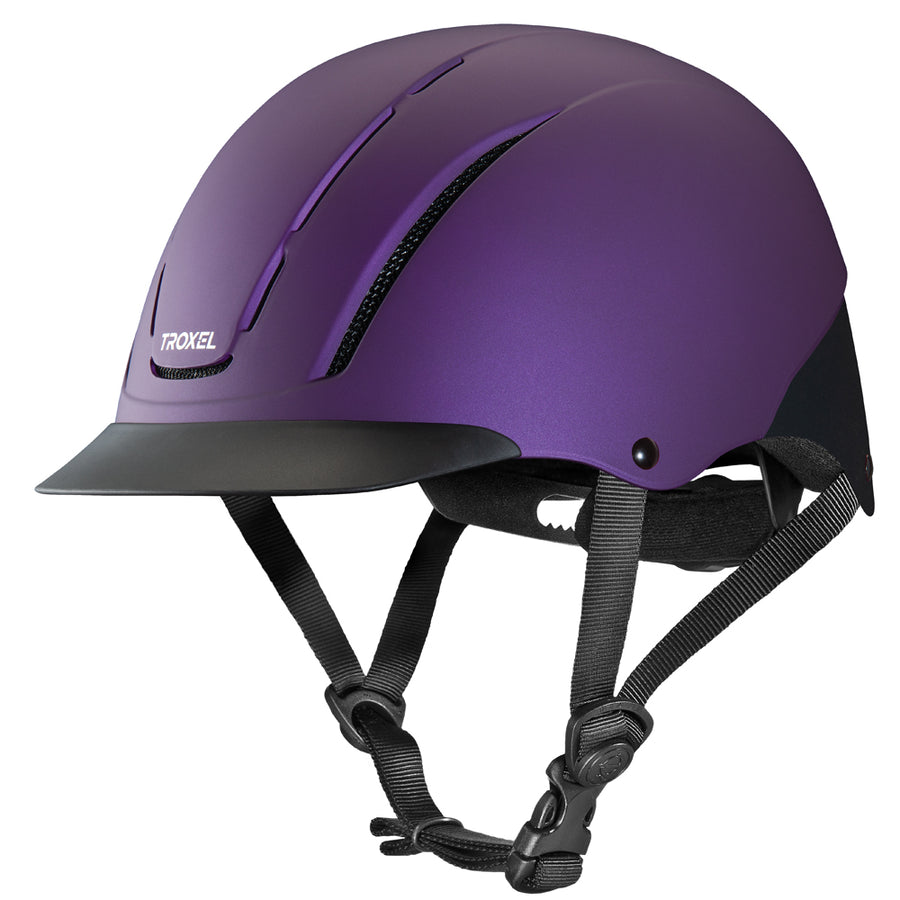 X Small Troxel Horse Riding Helmet All Purpose Spirit Violet Duratec - Hilason