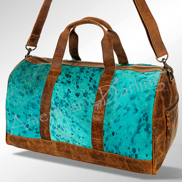 American Darling Duffel Hair On Genuine Leather W. Women Bag | Handbag by Hilason – Cowboy and equestrian accessories