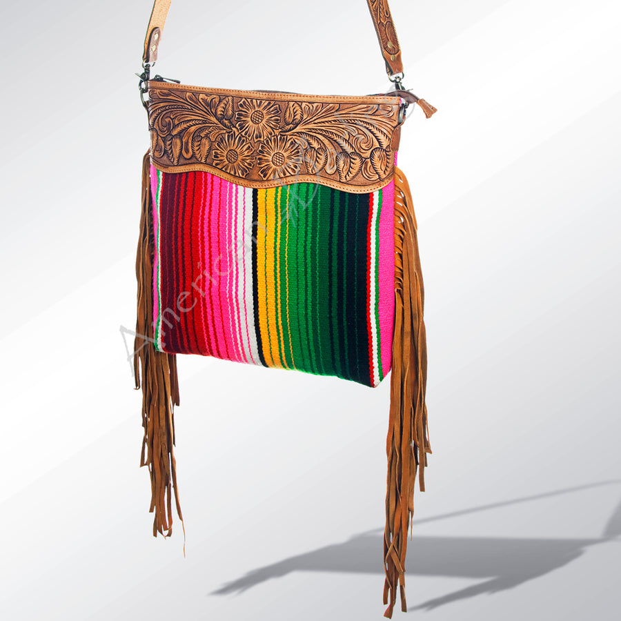 ADBGZ224 American Darling Hand Tooled Saddle Blanket Genuine Leather by Hilason – Cowboy and equestrian accessories
