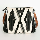 American Darling Signature Crossbody Hand Tooled Saddle Blanket Genuine Leather Western Women Bag Handbag Purse | for Cute