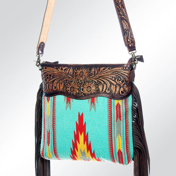 American Darling Cross Body Saddle Blanket Genuine Leather Western Women Bag |Handbag Purse Crossbody for Cute - Uhorse