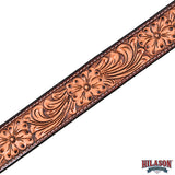 HILASON Western Horse Headstall Breast Collar Set American Leather Floral | Tack for Horses