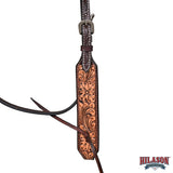 HILASON Western Horse Headstall Breast Collar Set American Leather Floral | Tack for Horses