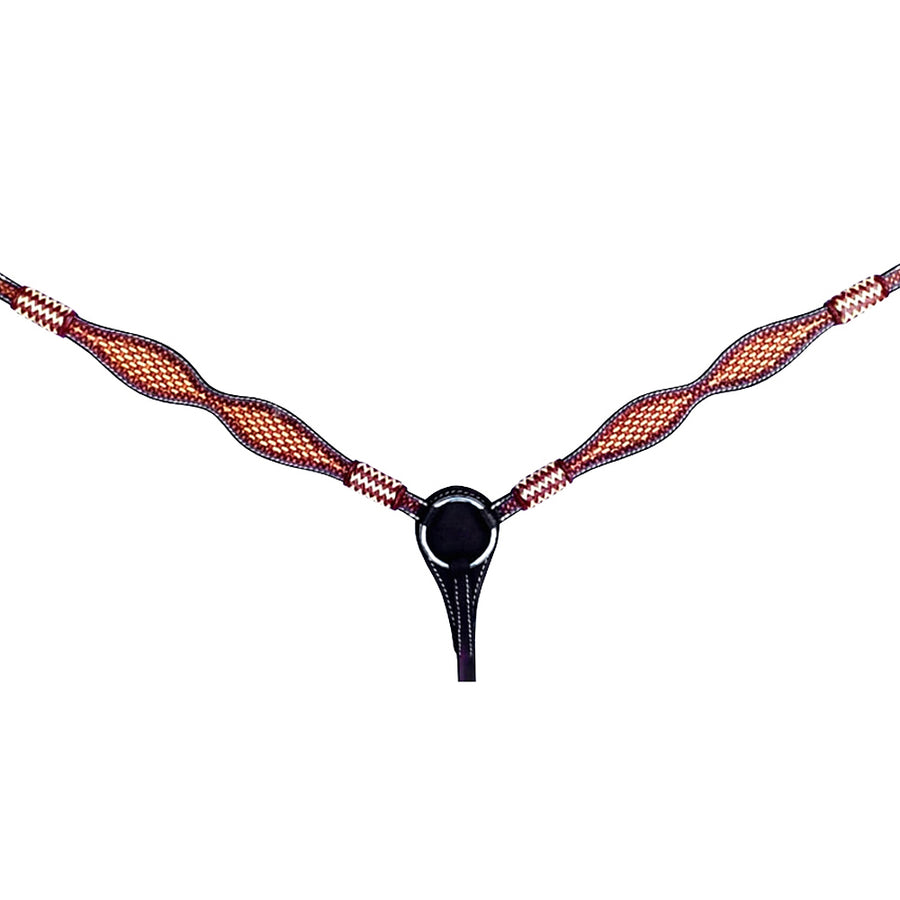 HILASON Western Horse Headstall Breast Collar Set American Leather Tan - Uhorse
