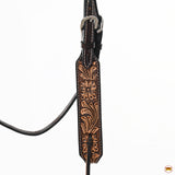 HILASON Western Horse Headstall Breast Collar Wither Strap Set American Leather Floral