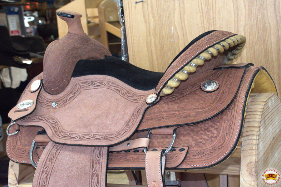 HILASON Western Horse Saddle American Leather Ranch Roping Cowboy | Hand Tooled Wade & For Horses