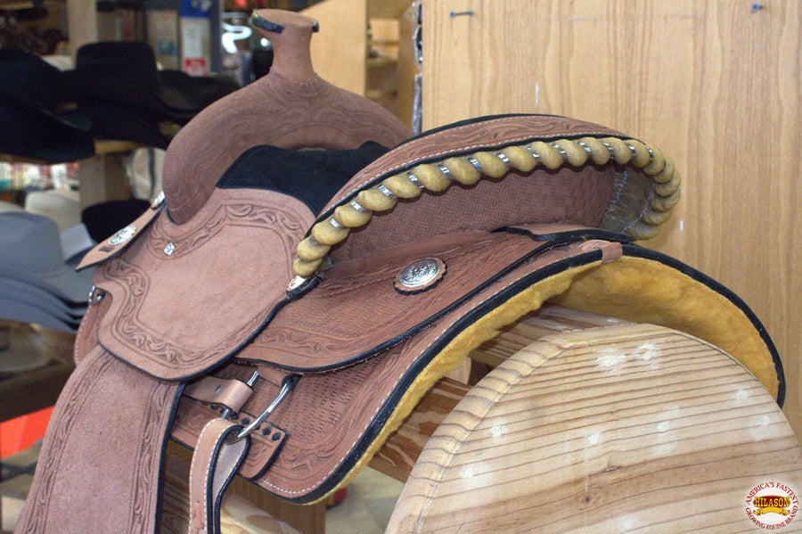 HILASON Western Horse Saddle American Leather Ranch Roping Cowboy | Hand Tooled Wade & For Horses