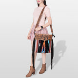 American Darling Signature Crossbody Hand Tooled Saddle Blanket Genuine Leather Western Women Bag Handbag Purse | for Cute