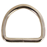 2 Inch 6.6 Mm Hilason Welded Wire Dee Ring Nickel Plated