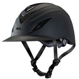 Large Troxel Horse Riding Helmet English Avalon Steel Vent Covers Black - Hilason