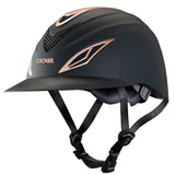 large Troxel Horse Riding Helmet English Avalon Steel Vent Covers Rose Gold - Uhorse