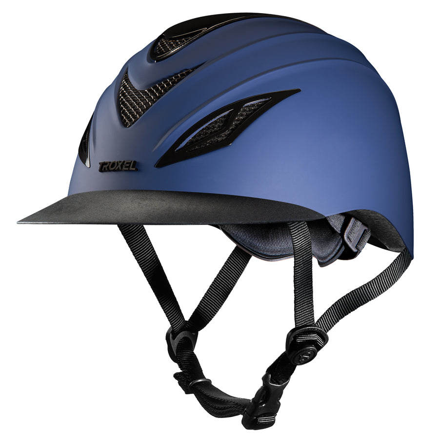 Small Troxel Horse Riding Helmet English Avalon Steel Vent Covers Navy - Uhorse