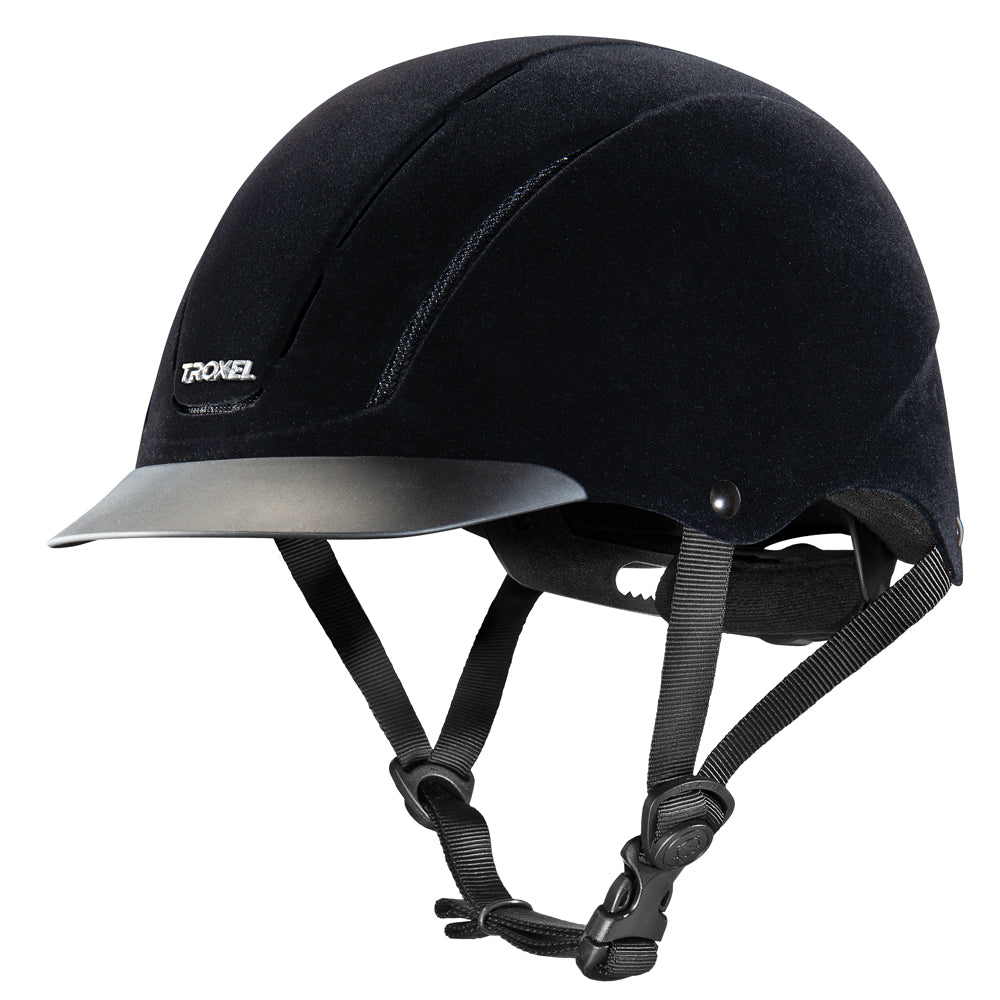 X Small Troxel Horse Riding Helmet English Capriole Full Coverage Black