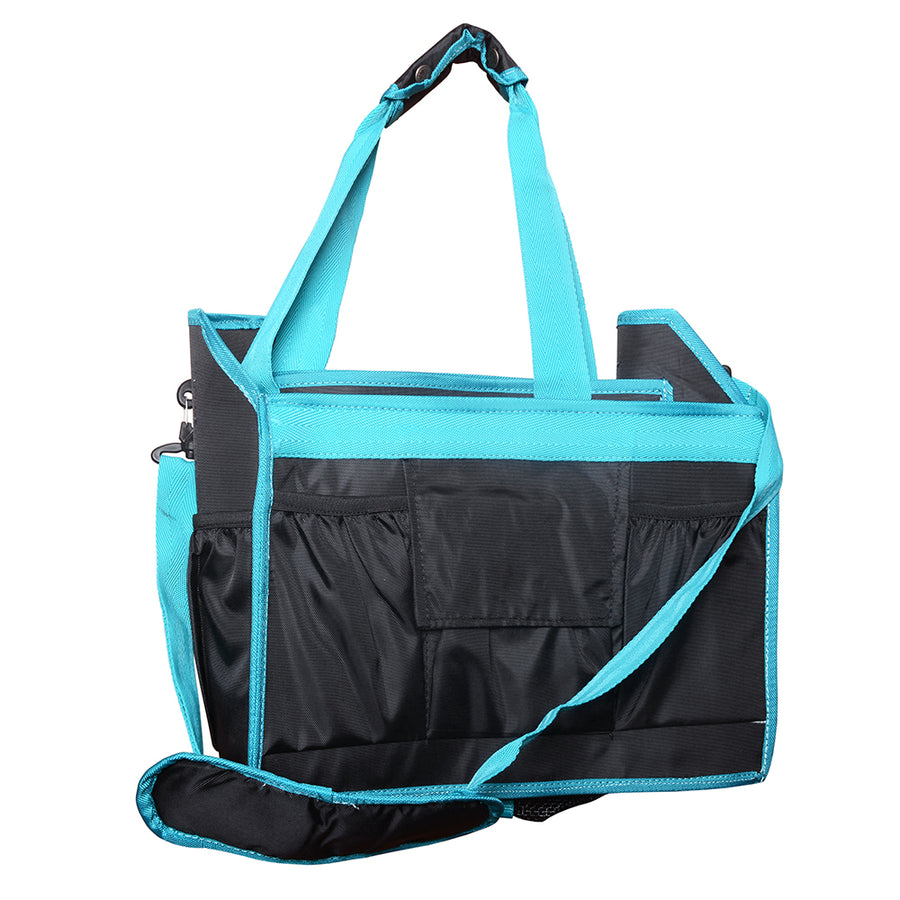 HILASON Western Horse Grooming Tote Bag Organizer Tool Kit Accessories Black - Uhorse