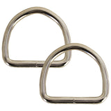 2 Inch 6.6 Mm Hilason Welded Wire Dee Ring Nickel Plated - Uhorse