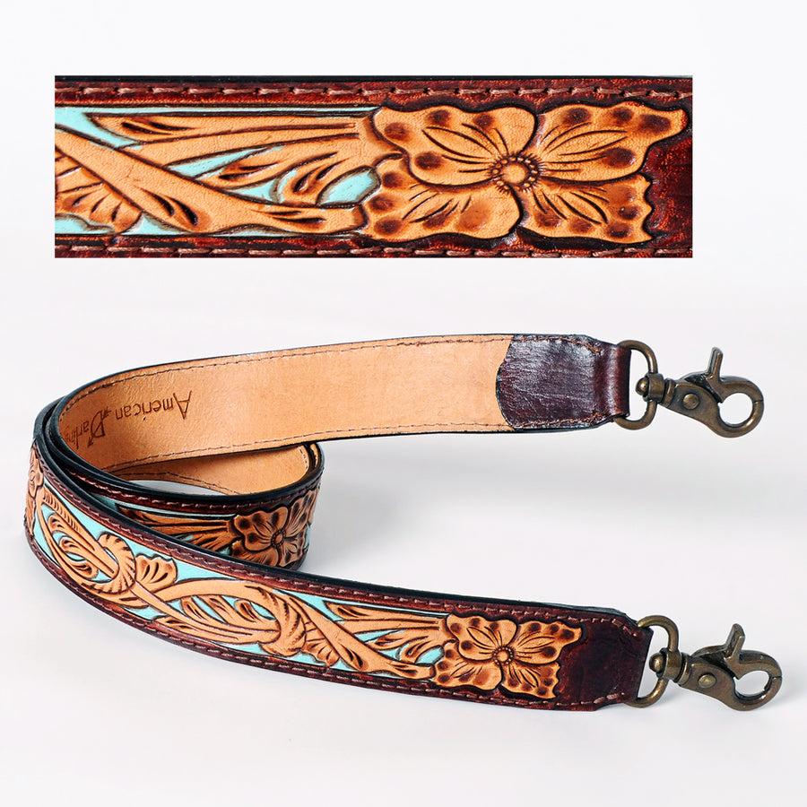 American Darling ADSTF119 Hand Tooled Genuine Leather Crossbody Handle by Hilason – Cowboy and equestrian accessories