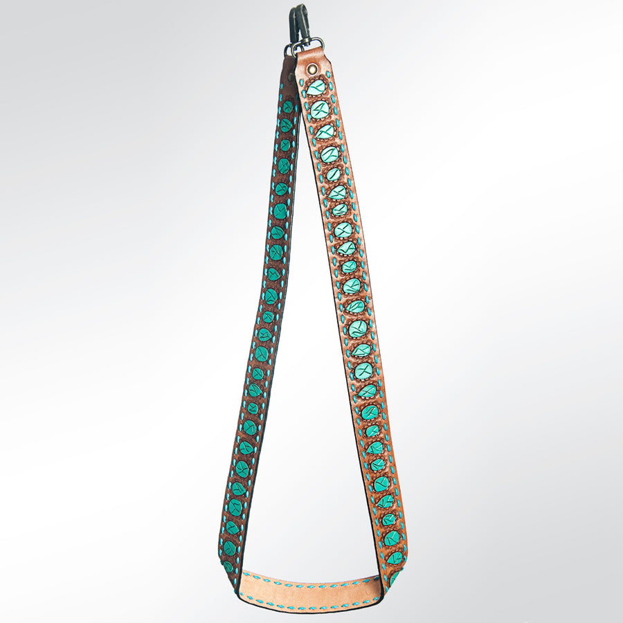 American Darling Hand Tooled Genuine Leather Crossbody Handle Strap for Bags Phone Keychain Wallet Purse Clutch Cellphone
