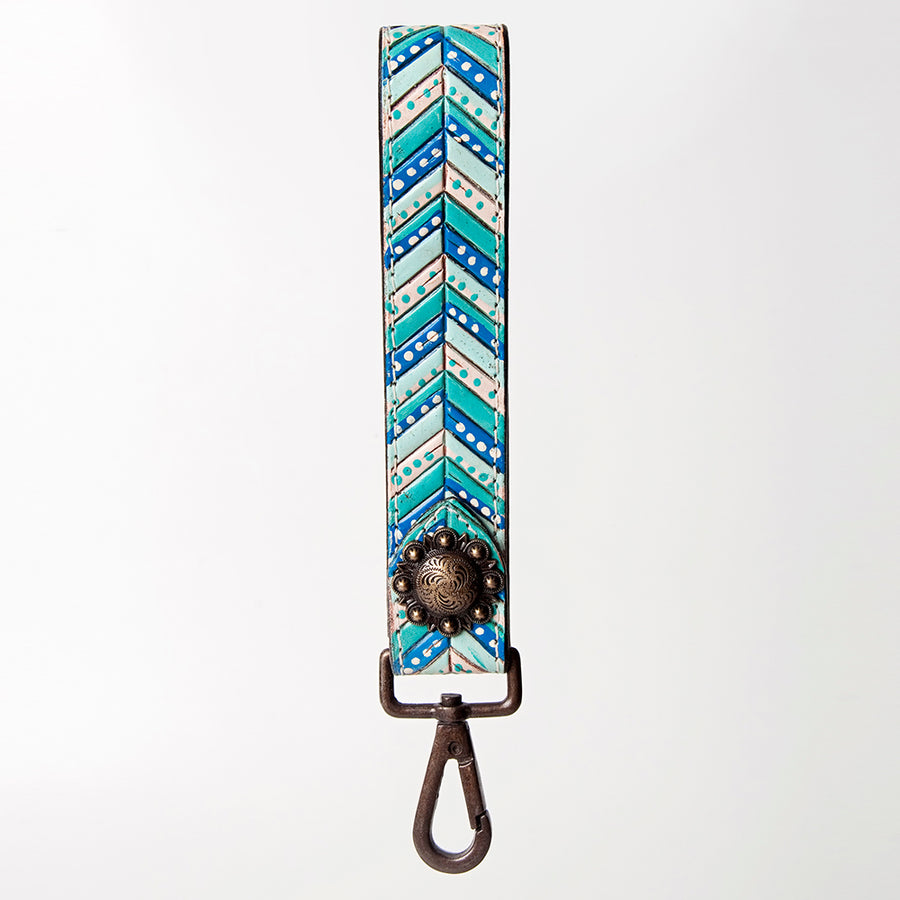 American Darling Hand Tooled Genuine Leather Handle Strap for Wristlet Bag Phone Wrist Keychain Wallet Purse Clutch Cellphone