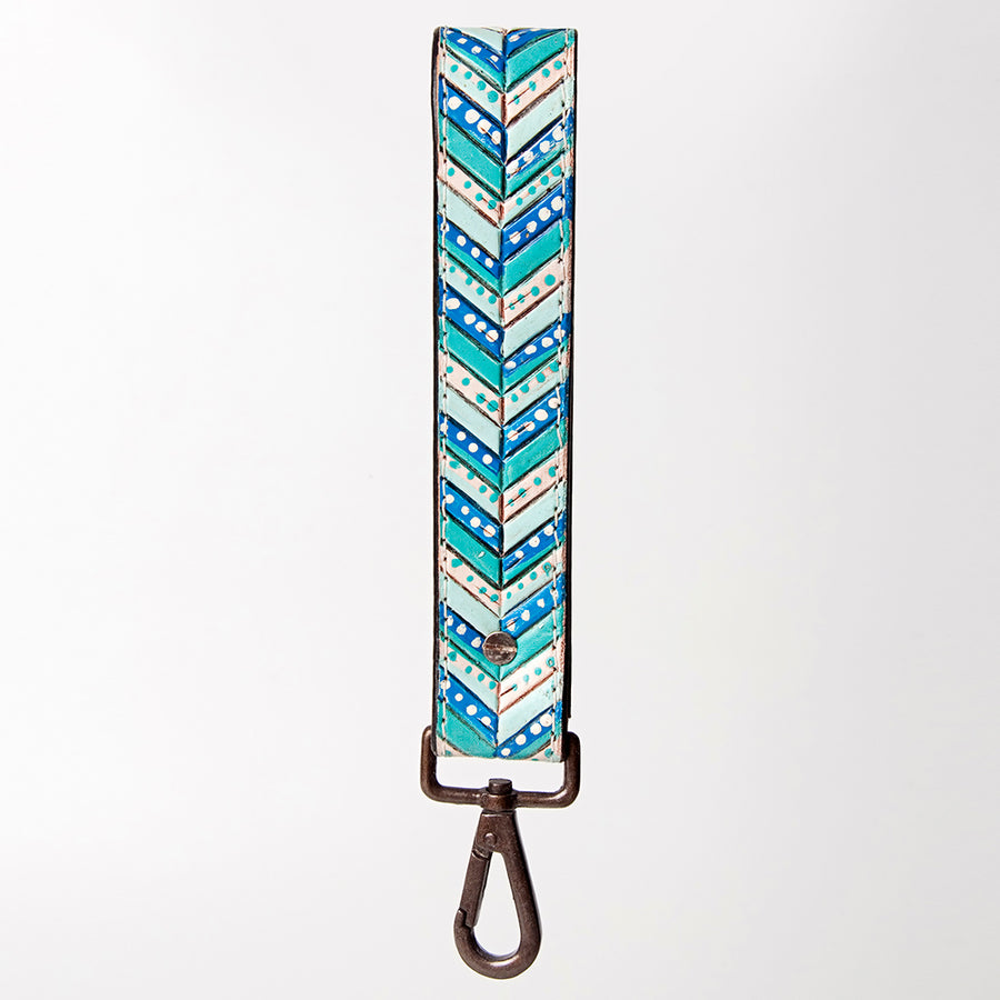 American Darling Hand Tooled Genuine Leather Handle Strap for Wristlet Bag Phone Wrist Keychain Wallet Purse Clutch Cellphone