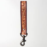 American Darling ADBRF125 Hand Tooled Genuine Leather Handle Strap For Wristlet Bags