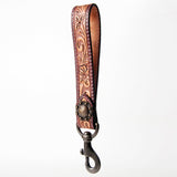 American Darling ADBRF125 Hand Tooled Genuine Leather Handle Strap For Wristlet Bags