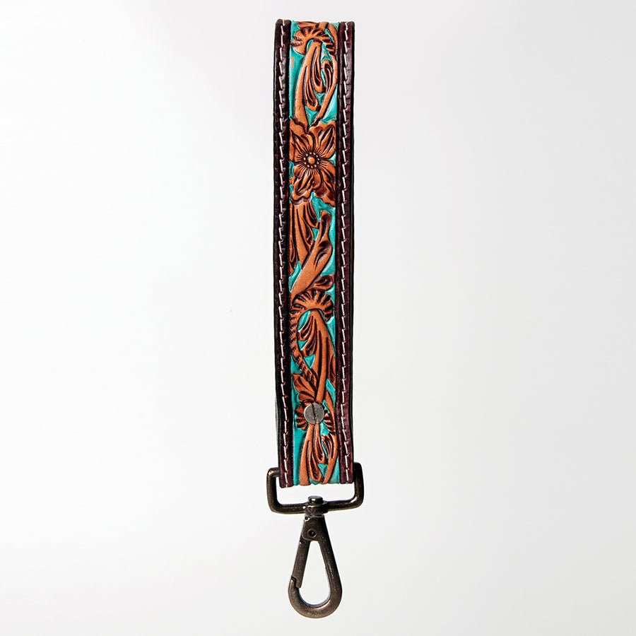 American Darling Hand Tooled Genuine Leather Handle Strap for Wristlet Bag Phone Wrist Keychain Wallet Purse Clutch Cellphone