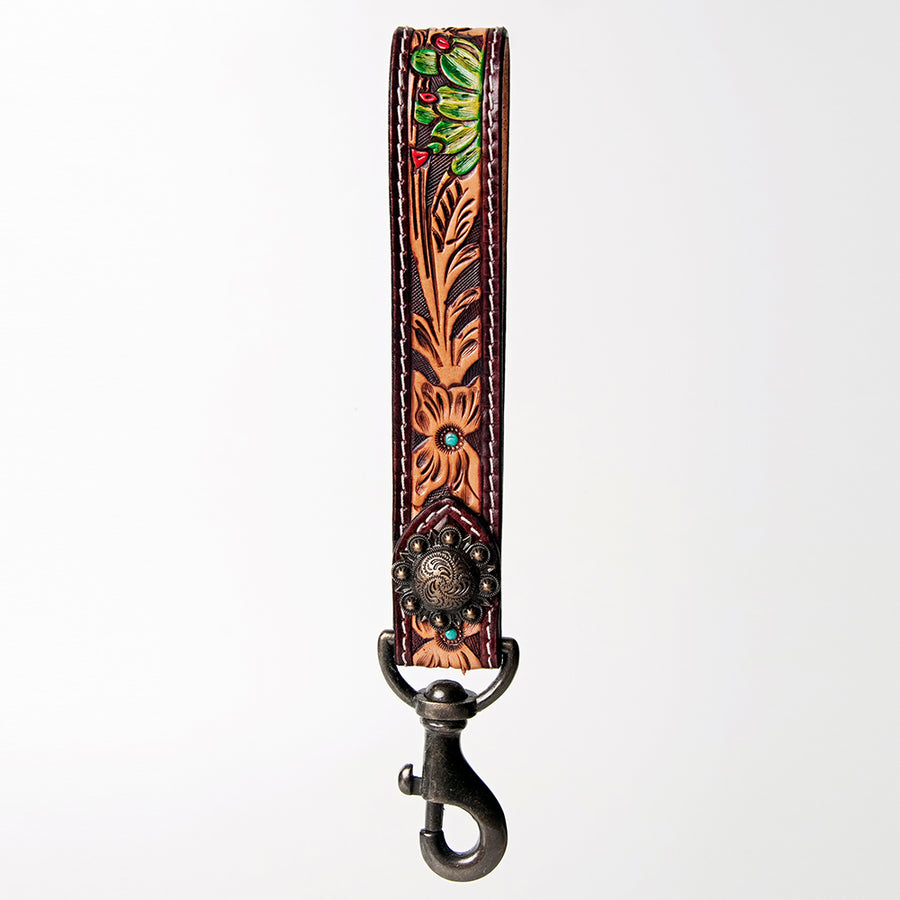 American Darling Hand Tooled Genuine Leather Handle Strap for Wristlet Bag Phone Wrist Keychain Wallet Purse Clutch Cellphone