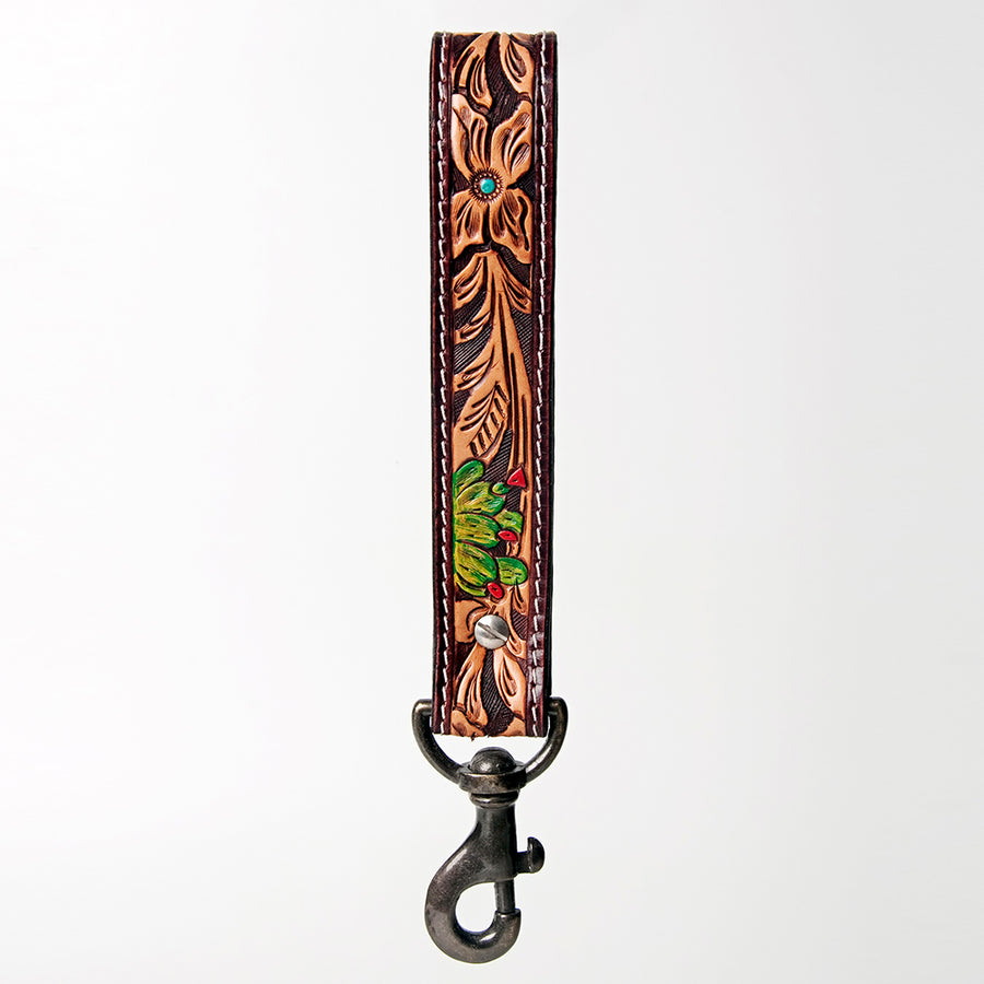 American Darling Hand Tooled Genuine Leather Handle Strap for Wristlet Bag Phone Wrist Keychain Wallet Purse Clutch Cellphone