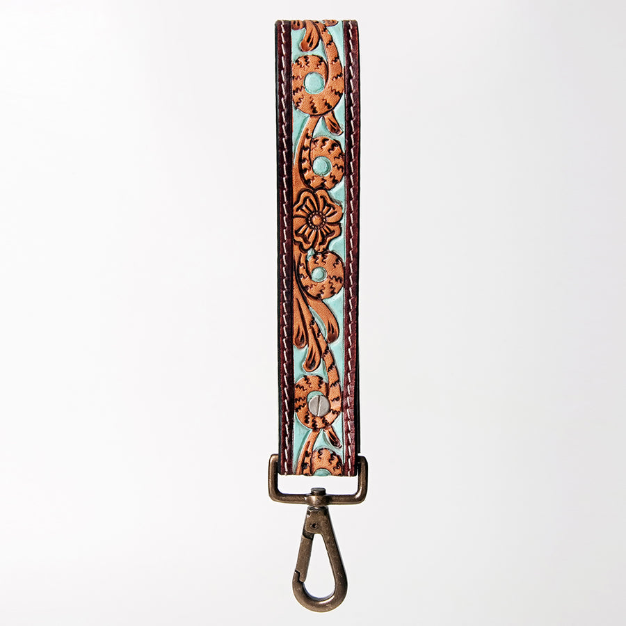 American Darling Hand Tooled Genuine Leather Handle Strap for Wristlet Bag Phone Wrist Keychain Wallet Purse Clutch Cellphone