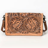 American Darling ADBG544 Wallet Hand Tooled Genuine Leather Women Bag Western Handbag Purse