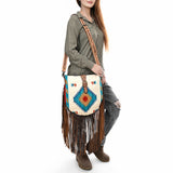 American Darling Crossbody Hand Tooled Saddle blanket Leather Western Women Bag Handbag Purse | Travel Bags College Casual