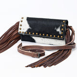 American Darling ADBG553BRW Wallet Hair-On Genuine Leather Women Bag Western Handbag Purse