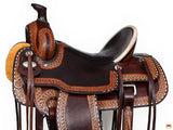 Western Horse Saddle American Leather Ranch Roping Hilason