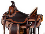 Western Horse Saddle American Leather Ranch Roping Hilason