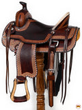 Western Horse Saddle American Leather Ranch Roping Hilason