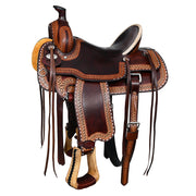 Western Horse Saddle American Leather Ranch Roping Hilason