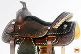 HILASON Western Horse Saddle American Leather Ranch Roping Cowboy | Hand Tooled | Horse Saddle | Western Saddle | Wade & Roping Saddle | Horse Leather Saddle | Saddle For Horses