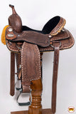 HILASON Western Horse Barrel Racing Saddle Trail American Leather | Western Saddle | Saddle for Horses | Barrel Racing Saddle