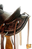 Western Horse Wade Saddle American Leather Trail Barrel Hilason Dark Brown