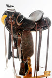 Western Horse Wade Saddle American Leather Trail Barrel Hilason Dark Brown