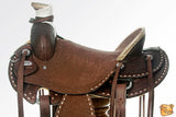 16 In Western Horse Wade Saddle American Leather Ranch Roping Dark Brown