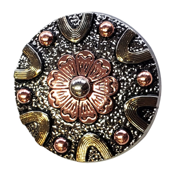 HILASON Western Screw Back 3 Tone Finishing Concho Horse Saddle and Tack - Uhorse