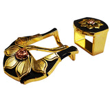 HILASON Western Antique Gold and Copper Finishing Buckle Concho Saddle Tack - Uhorse