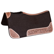 Horse Saddle PAD Western Contoured Wool Felt Moisture Wicking 31 x 32