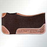 Horse Saddle PAD Western Contoured Wool Felt Moisture Wicking 31 x 32
