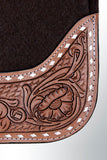 Horse Saddle PAD Western Contoured Wool Felt Moisture Wicking 31 x 32
