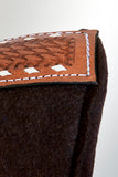 Horse Saddle PAD Western Contoured Wool Felt Moisture Wicking 31 x 32