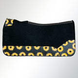 Horse Saddle PAD Western Contoured Wool Felt Moisture Wicking 31 x 32