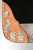 Horse Saddle PAD Western Contoured Wool Felt Moisture Wicking 31 x 32