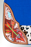 Horse Saddle PAD Western Contoured Wool Felt Moisture Wicking 31 x 32